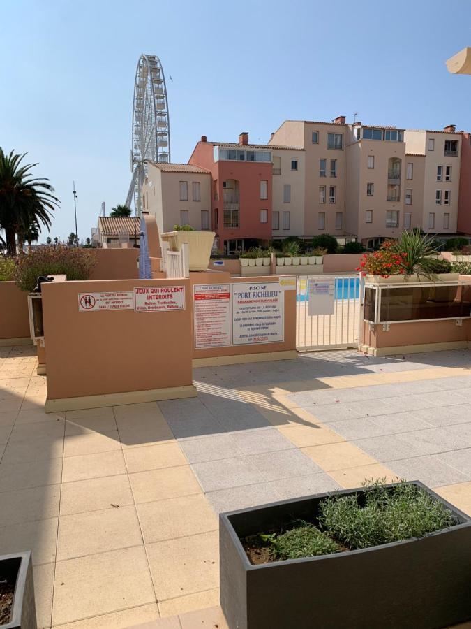 Grand T3 Piscine, Garage Centre Port Apartment Agde Ngoại thất bức ảnh